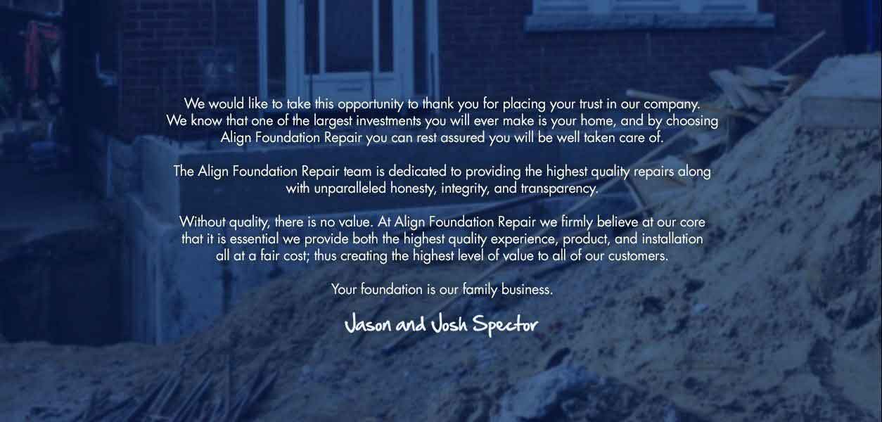 Align Foundation Repair | Your Foundation Is Our Family Business